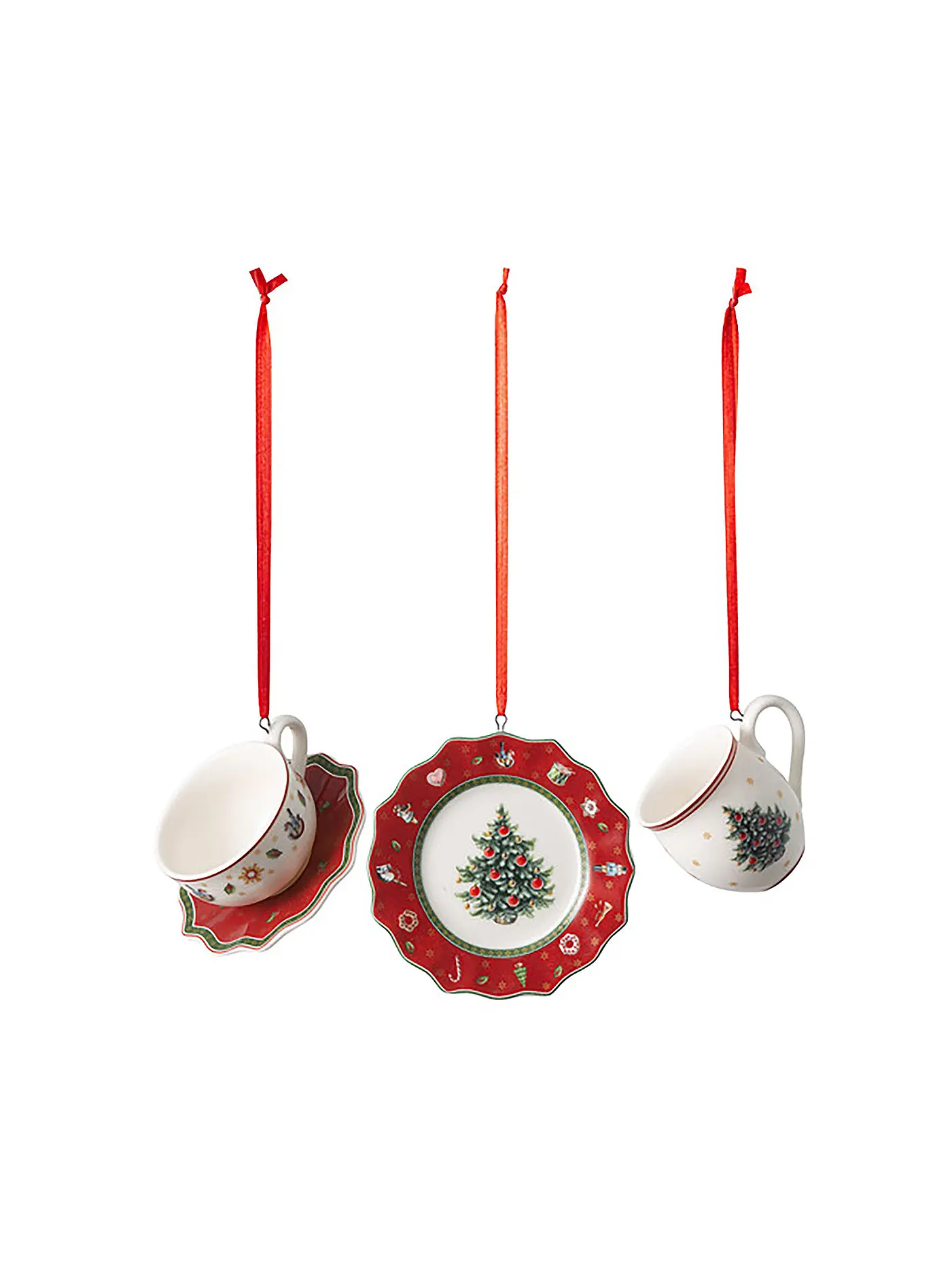 VILLEROY & BOCH | Weihnachtsschmuck Toy's Delight - Ornamente Geschirrset 3tlg | 